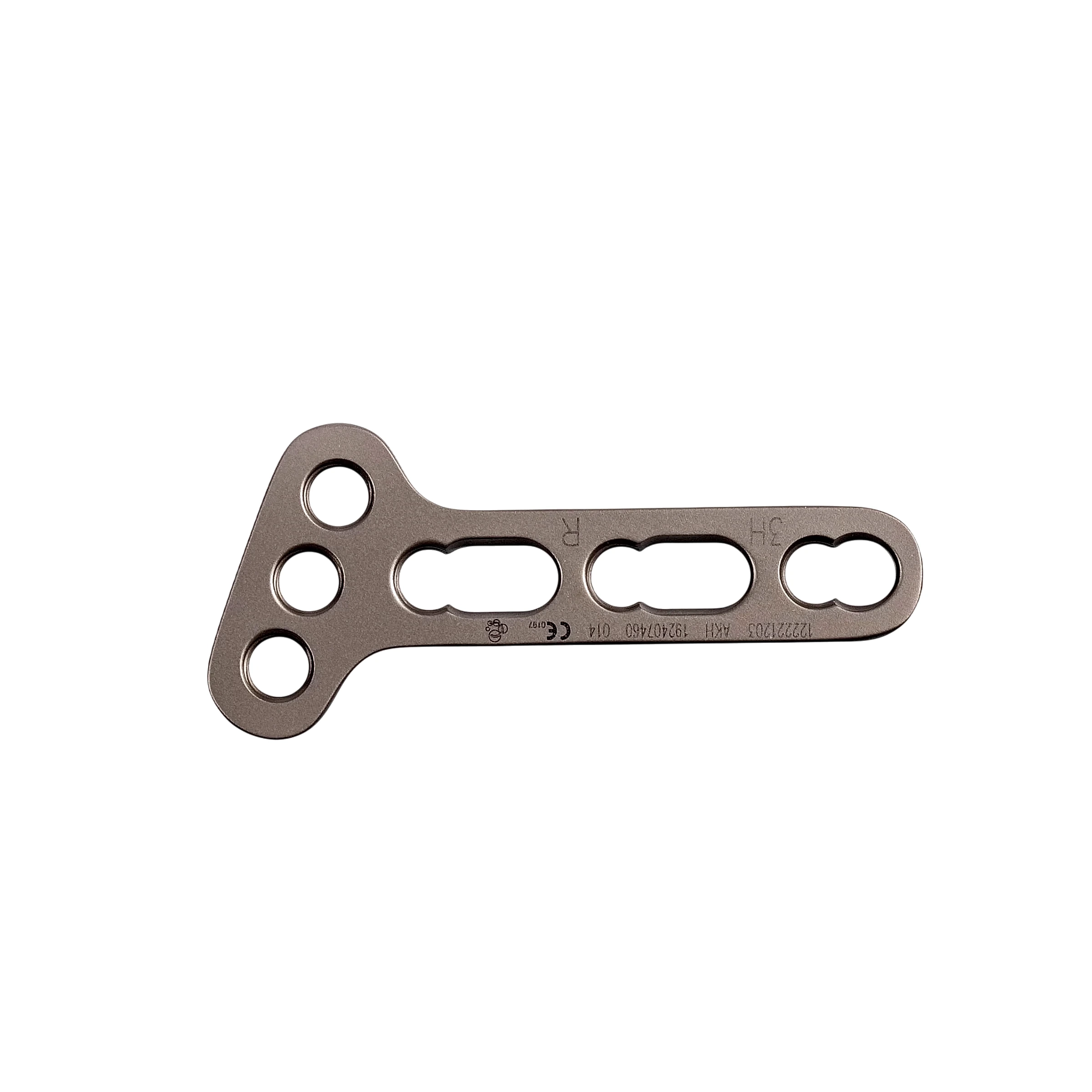 3.5mm Radius T Titanium Locking Plate - Oblique Angled